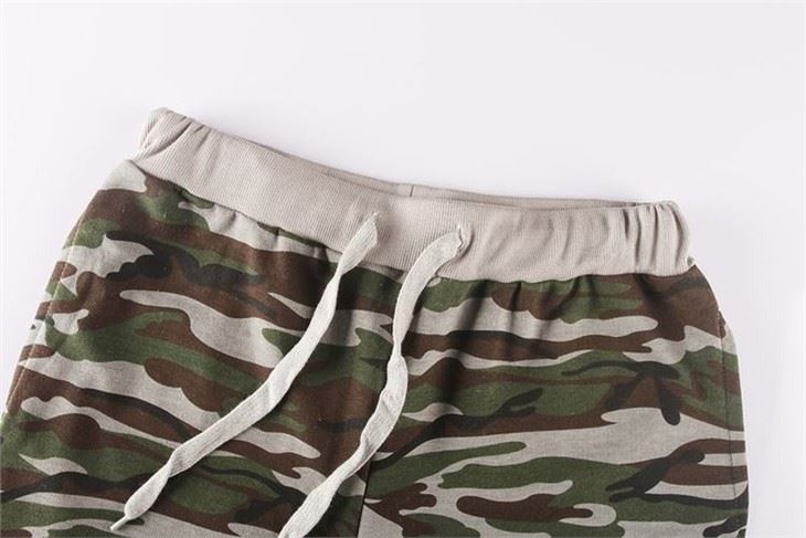 Men's Camo Print Terry Shorts