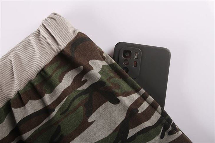 Men's Camo Print Terry Shorts