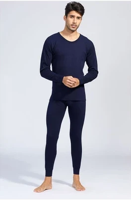 Set Pakaian Dalam Termal Leher Bulat Pria